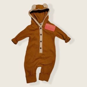 Ribbed Hooded Long Sleeve Jumper Baby